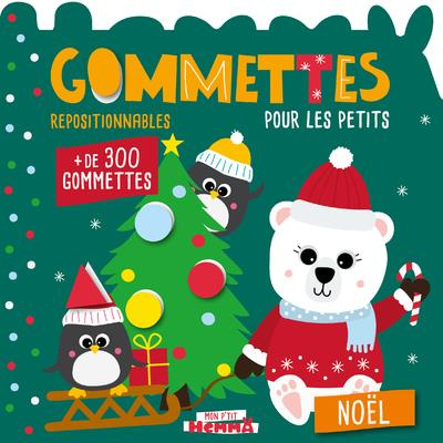 Noël. Gommettes repositionnables pour les petits. Avec   de 300 gommettes