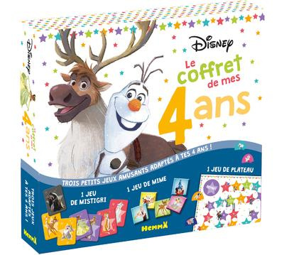 Le coffret de mes 4 ans Olaf et Sven. Avec 1 jeu de mistigri, 1 jeu de mime, 1 jeu de plateau