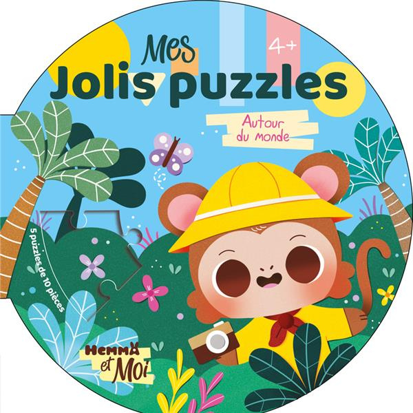 Mes jolis puzzles Autour du monde. 5 puzzles de 10 pièces