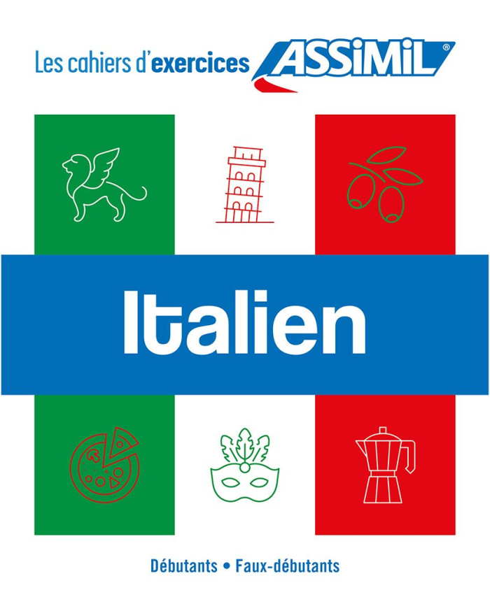 Italien débutants, faux débutants. Coffret en 2 volumes