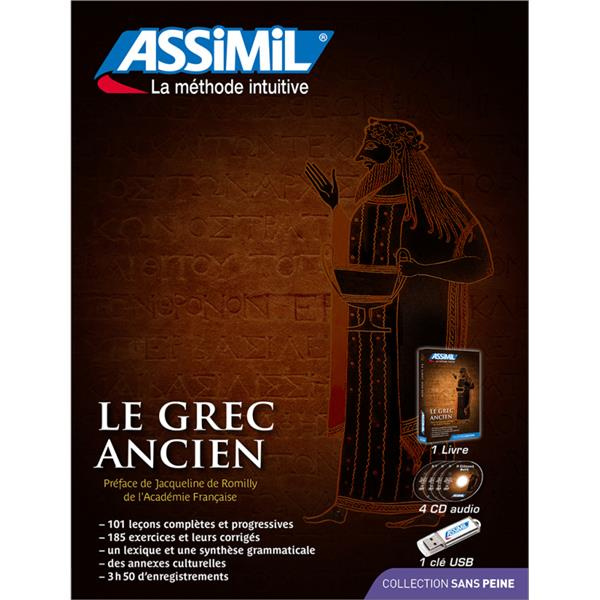 Le grec ancien. Superpack avec 1 livre, 4 CD audio, avec 1 Clé USB
