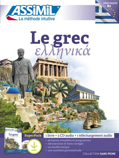 Le grec Débutants B2. SuperPack : 1 livre   3 CD   1 téléchargement audio