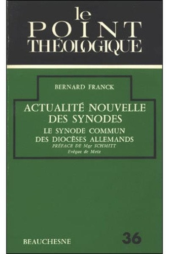 Actualité nouvelle des synodes. Le Synode commun des diocèses allemands (1971-1975)