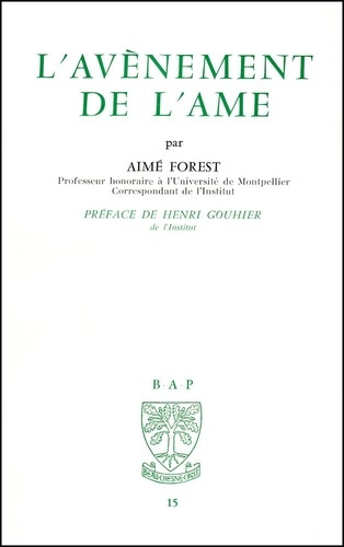 L'avènement de l'âme