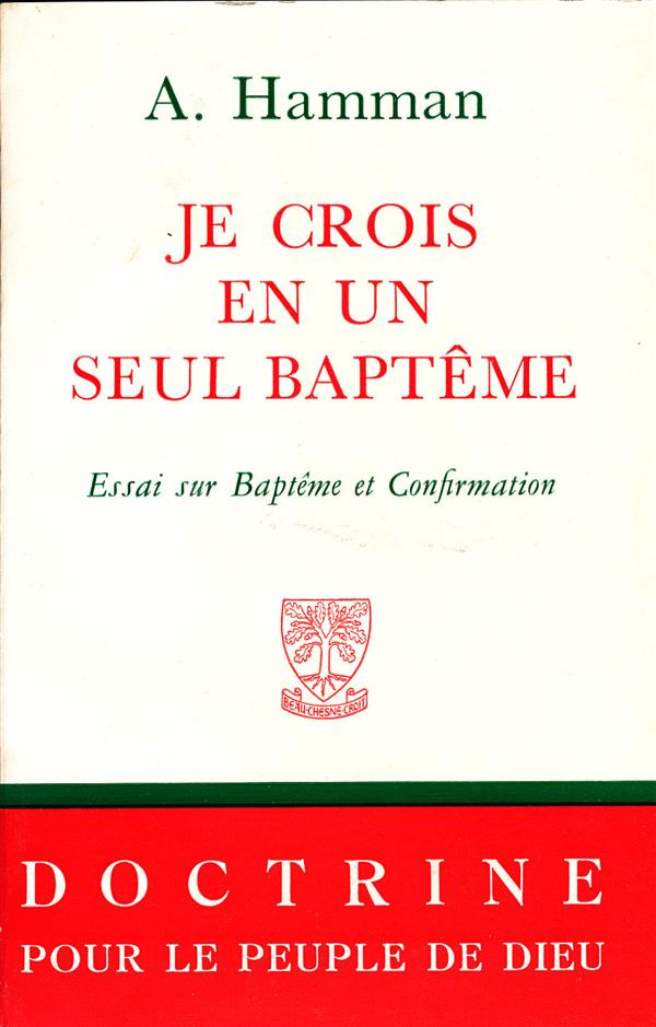 Je crois en seul bapteme