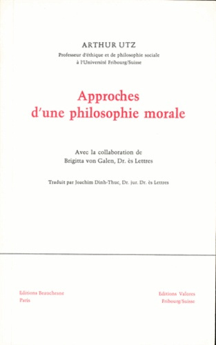 Approches d'une philosophie morale