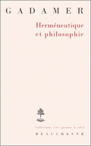 Herméneutique et philosophie
