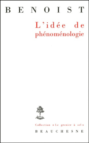 L'idée de phénoménologie