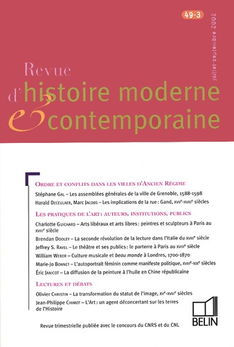 Revue d'histoire moderne et contemporaine/493/Revue d'histoire moderne et contemporaine Tome 493