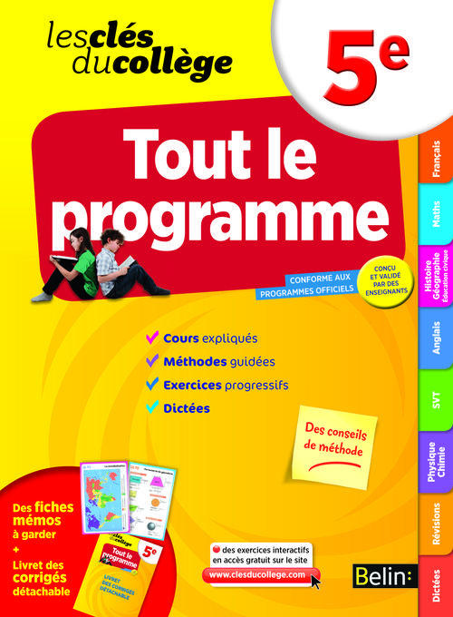 Clés du collège - Tout le programme 5e