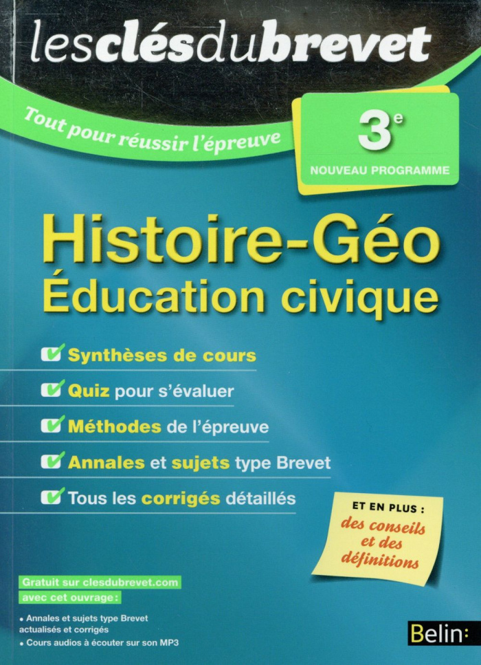 Histoire-Géo Education civique 3e