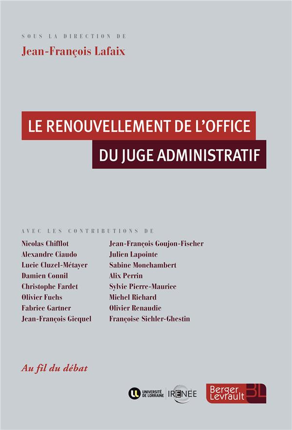 Le renouvellement de l'office du juge administratif