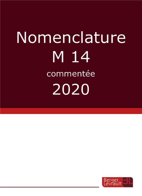 Nomenclature M14 commentée. Edition 2020