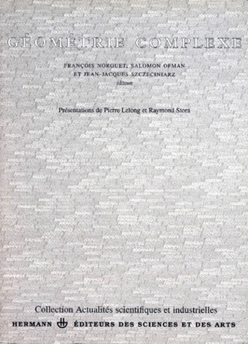 Géométrie complexe. [colloque, 29 juin-3 juillet 1992, Paris