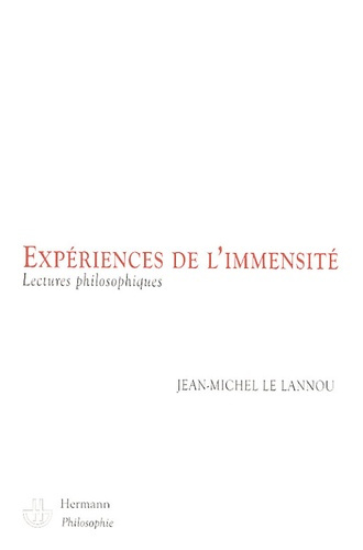 Expériences de l'immensité. Lectures philosophiques
