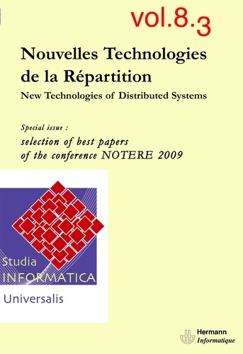 Studia Informatica Universalis n°8-3. New technologies of distributed systems. Nouvelles Technologie