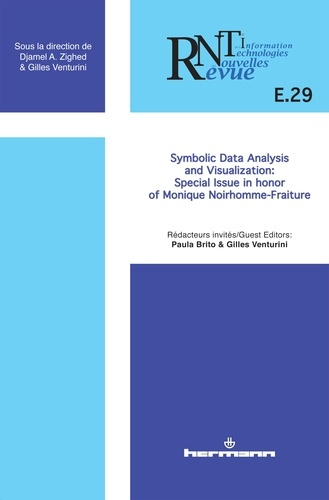 REVUE DES NOUVELLES TECHNOLOGIES DE L'INFORMATION, N E-29 - SYMBOLIC DATA ANALYSIS AND VISUALIZATION