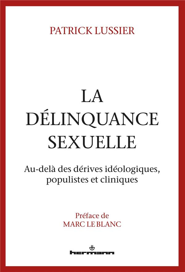 La délinquance sexuelle