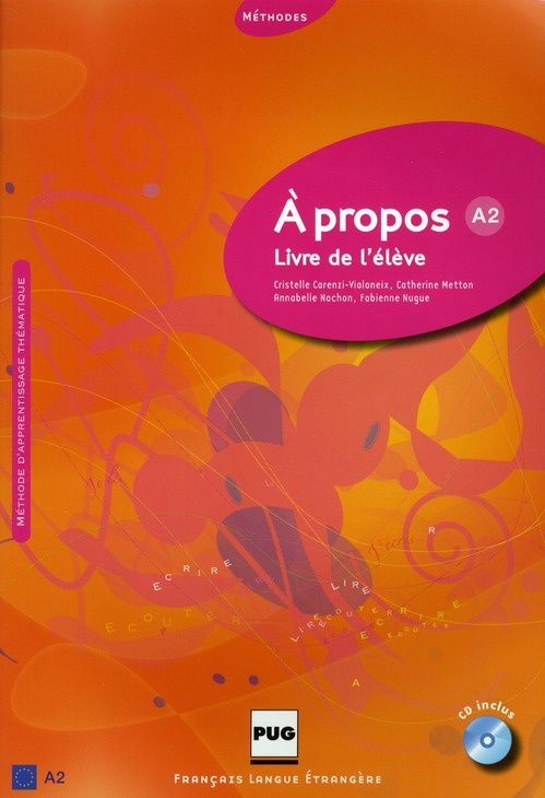 A PROPOS A2 LIVRE DE L'ELEVE + CD AUDIO