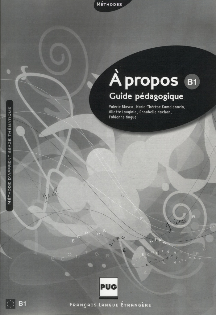 A PROPOS B1 - GUIDE PEDAGOGIQUE