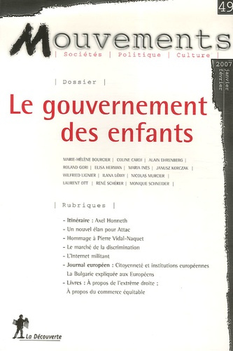 Mouvements N°49, Janvier-Février : Le gouvernement des enfants