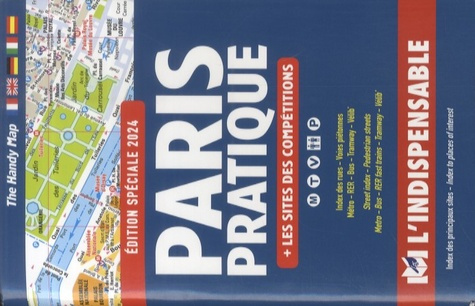 Paris pratique spécial JO.   les sites des compétitions, Edition 2024, Edition bilingue français-ang