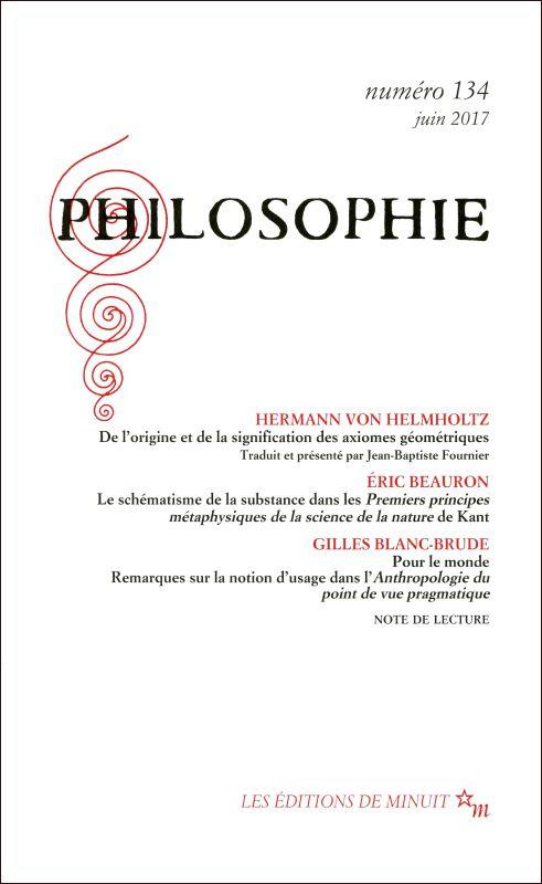 Philosophie N° 134, juin 2017