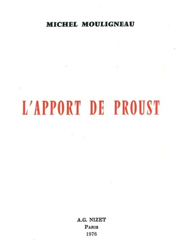 L'Apport de Proust