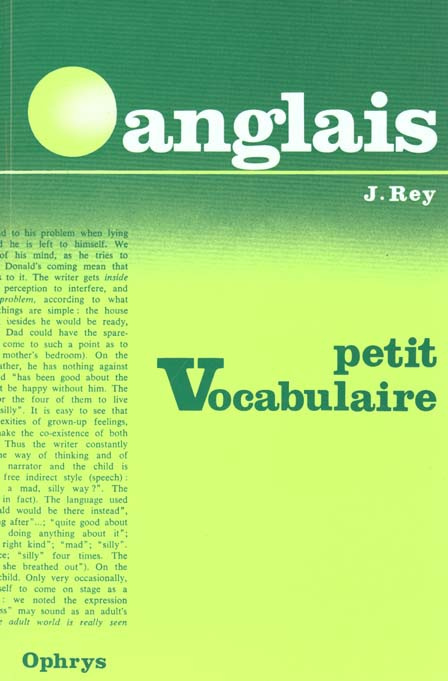 Petit vocabulaire anglais