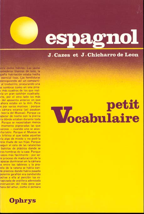 Petit vocabulaire espagnol