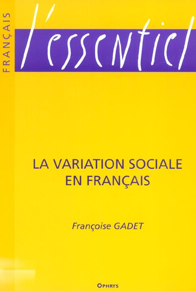 La variation sociale en français