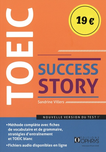 TOEIC success story - Niveau avancé, nouveau format (ETS 2018). Méthode complète : fiches de vocabul