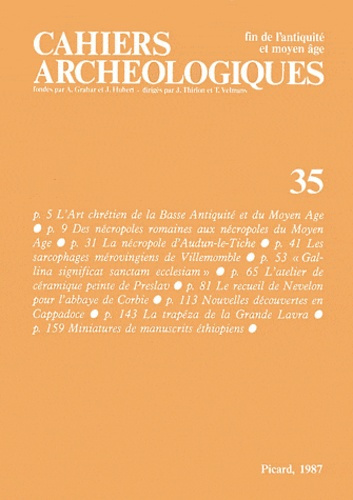Cahiers archéologiques N° 35/1987