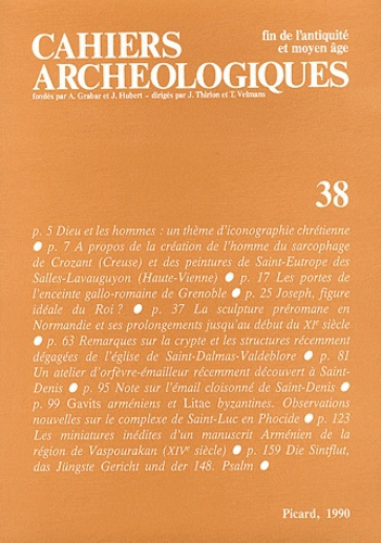 Cahiers archéologiques N° 38/1990