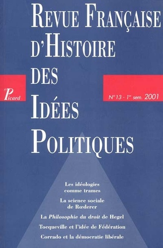 Revue française d'Histoire des idées politiques N° 13