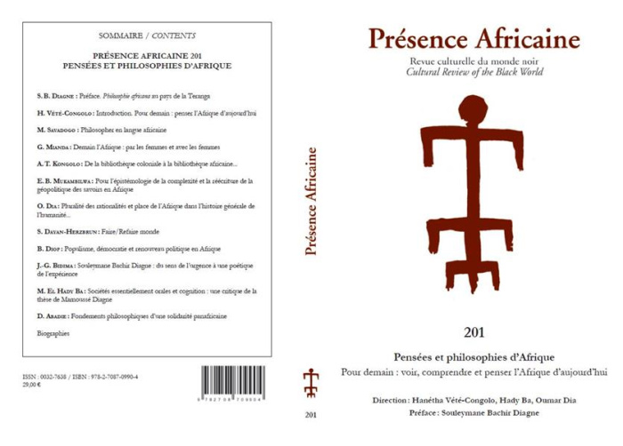 Revue presence africaine n°201 - pensees et philosophies d'afrique. Pour demain : voir, comprendre e