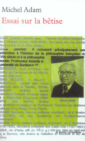 Essai sur la bêtise. Edition revue et augmentée