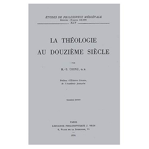 LA THEOLOGIE AU XIIE SIECLE