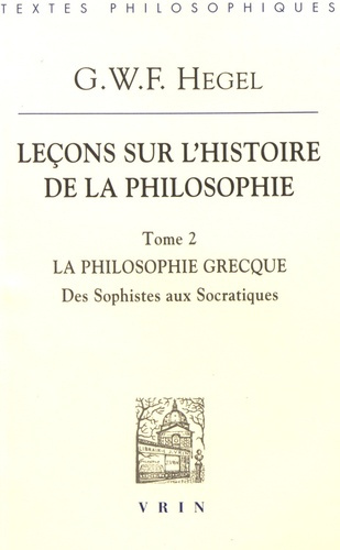 LECONS SUR L'HISTOIRE DE LA PHILOSOPHIE T II