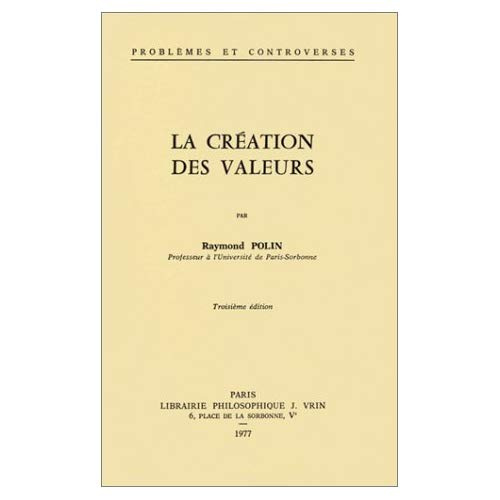 LA CREATION DES VALEURS