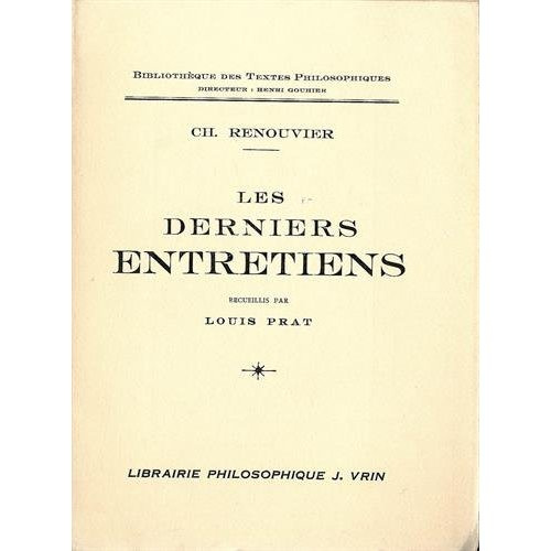 LES DERNIERS ENTRETIENS