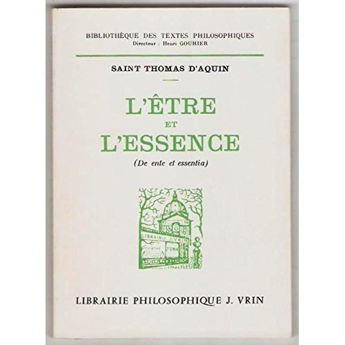 L'ETRE ET L'ESSENCE
