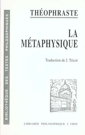 LA METAPHYSIQUE