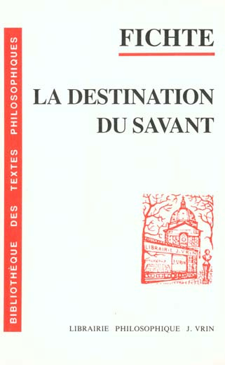 CONFERENCES SUR LA DESTINATION DU SAVANT, 1794