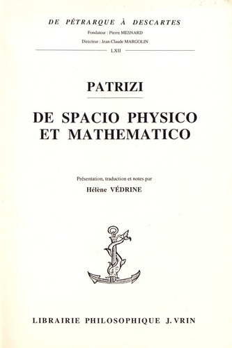 DE SPACIO PHYSICO E MATHEMATICO