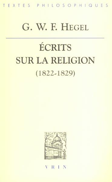 Ecrits sur la religion (1822-1829)
