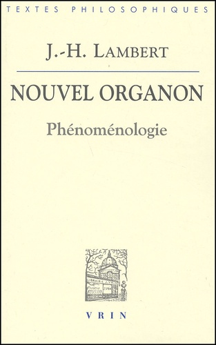NOUVEL ORGANON PHENOMENOLOGIE