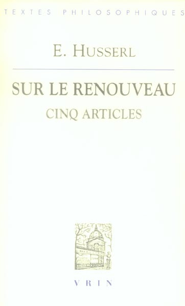 SUR LE RENOUVEAU CINQ ARTICLES