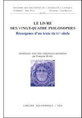 LE LIVRE DES VINGT-QUATRE PHILOSOPHES