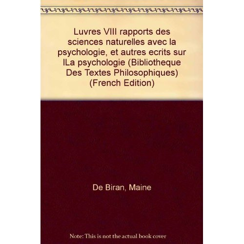 OEUVRES COMPLETES T VIII